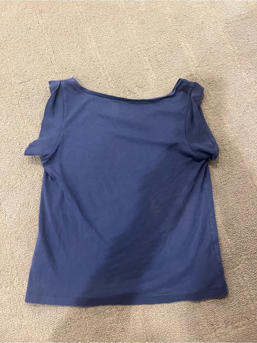 Prada Navy Scoop Neck Tank Top